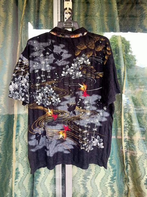 Other Designers Japanese Brand - Vtg Distressed Embroidery Sukajan polo shirts