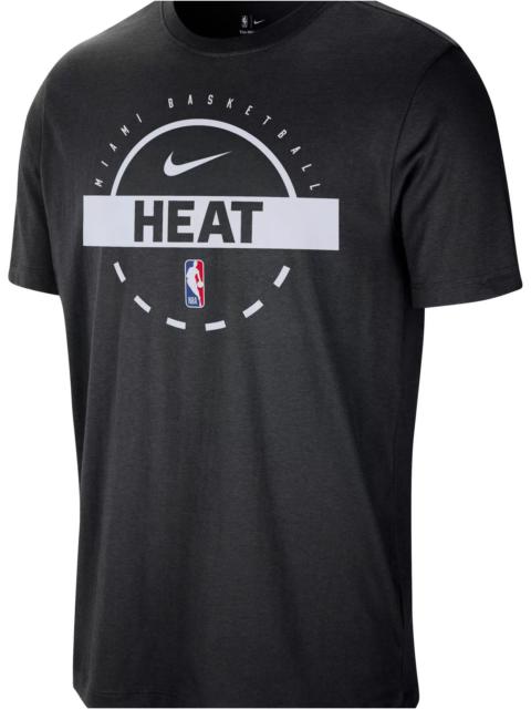 Nike Nike Men's Miami Heat Black On Court Practice Long Sleeve T-Shirt