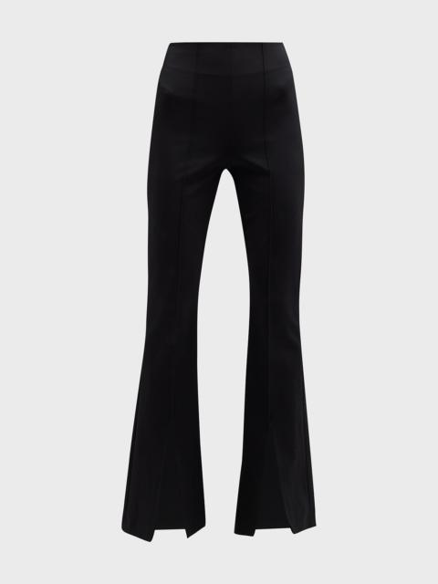 Alice + Olivia Emiko High-Waisted Slit-Cuff Pants