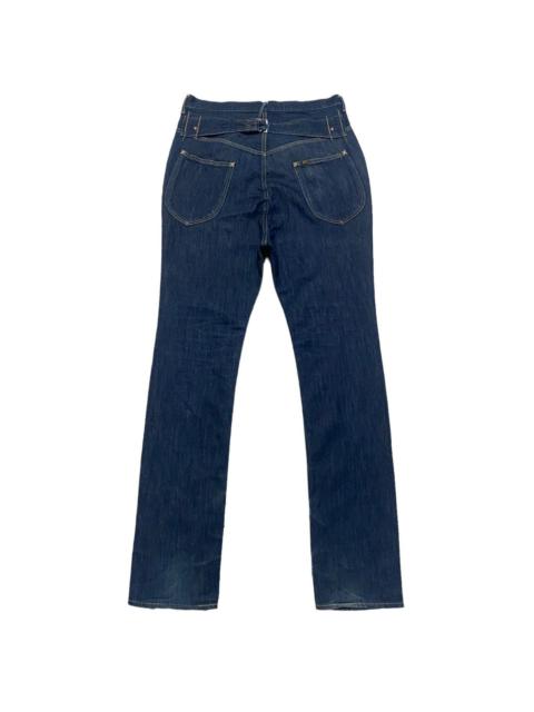 Kapital Kapital No.2 Denim Drop Crotch Jeans Buckle Back