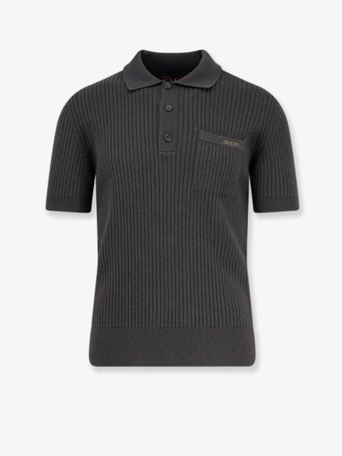 GUCCI Gucci Wool And Cashmere Polo Shirt Short Sleeves