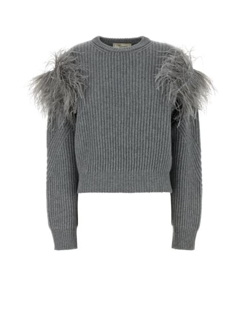 Blumarine Grey wool sweater