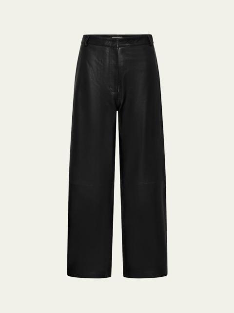 ST. AGNI Leather Balloon Pants