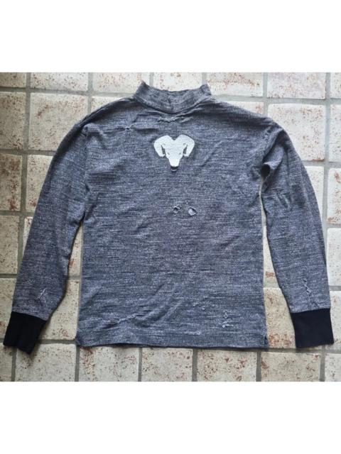 Maison Margiela Maison Margiela Distressed Ram Head Mock neck