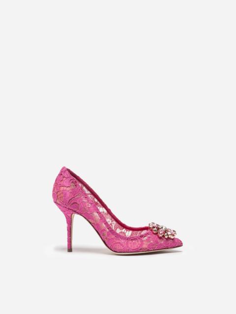 Dolce & Gabbana Pump in Taormina lace with crystals