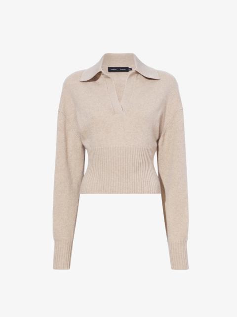 Proenza Schouler Jeanne Polo Sweater in Eco Cashmere