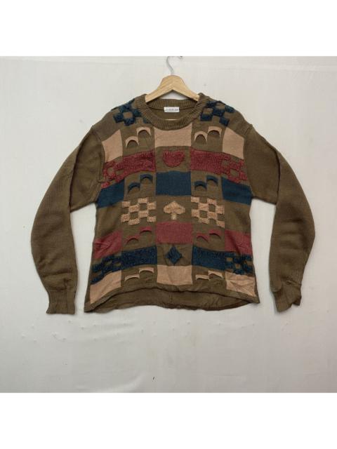 Other Designers Aran Isles Knitwear - Vintage Rare Design FINANCIER Kniting Sweater Knitwear!!