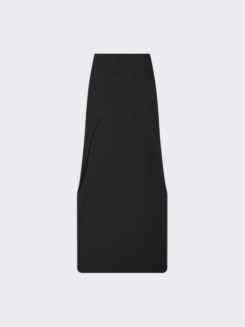 courrèges Asymetrical Knit Skirt Black