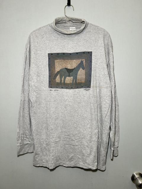 Other Designers Vintage Paul Smith Jeans Blue Horse Turtleneck Shirt