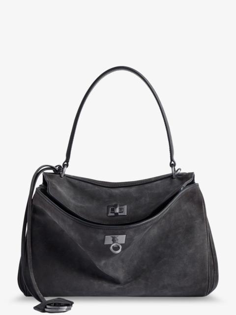 BALENCIAGA Balenciaga Rodeo S Suede Crossbody Bag