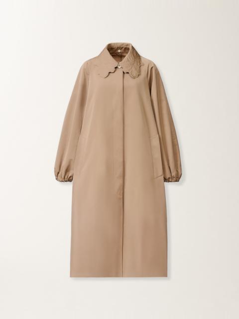FABIANA FILIPPI Long trench coat in ottoman