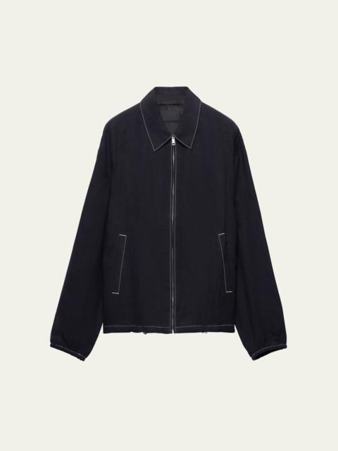 Prada Men's Linen Zip Jacket