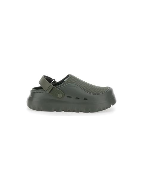 UGG 'peakmod' Green Mules With Adjustable Strap And Lug Sole In Tech Fabric Man