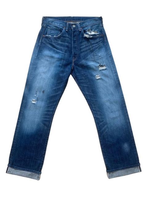 Levi's Distressed Levis Lot44501 WW2 Repro Selvedge Made In Japan