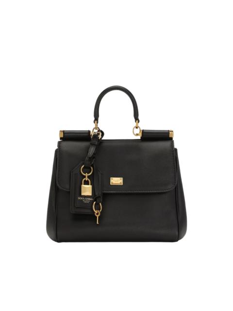 medium Sicily structured leather handbag