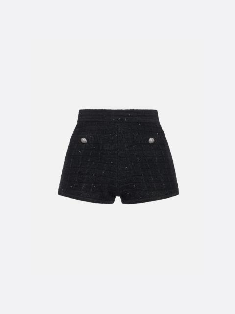 Alessandra Rich SEQUIN KNIT SHORTS