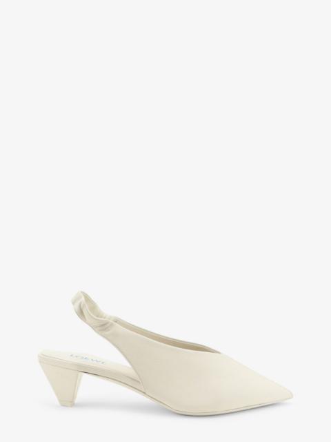 Loewe Loewe Origami Cubic Leather Slingback