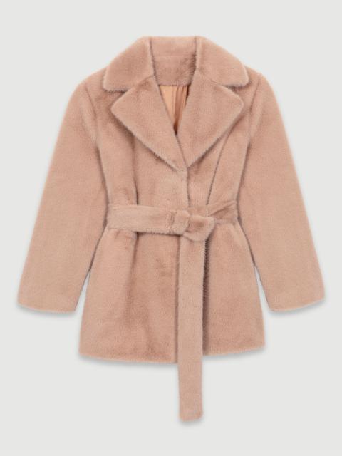 maje Faux fur coat