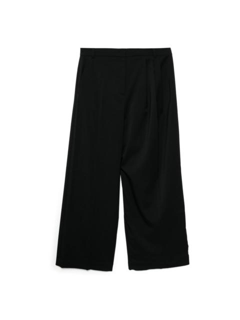 side-detailed asymmetric trousers