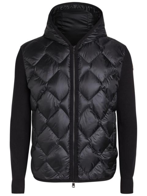Moncler Moncler Close-knit and Nylon Jacket