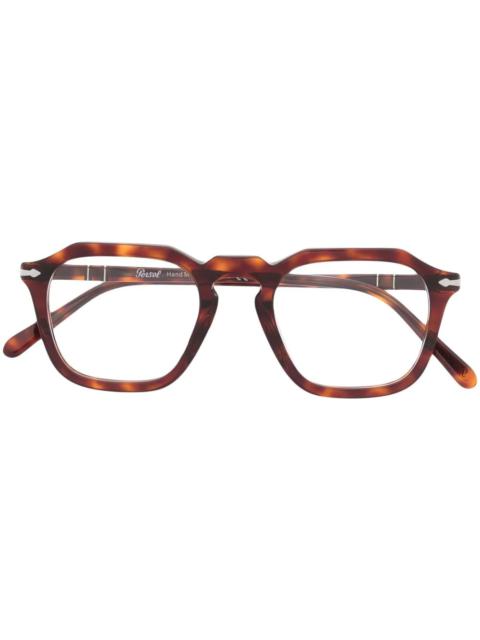 Persol tortoiseshell square-frame eyeglasses