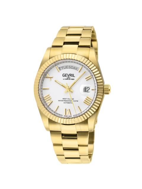 Other Designers Gevril West Village White Dial Men's Watch 48952B