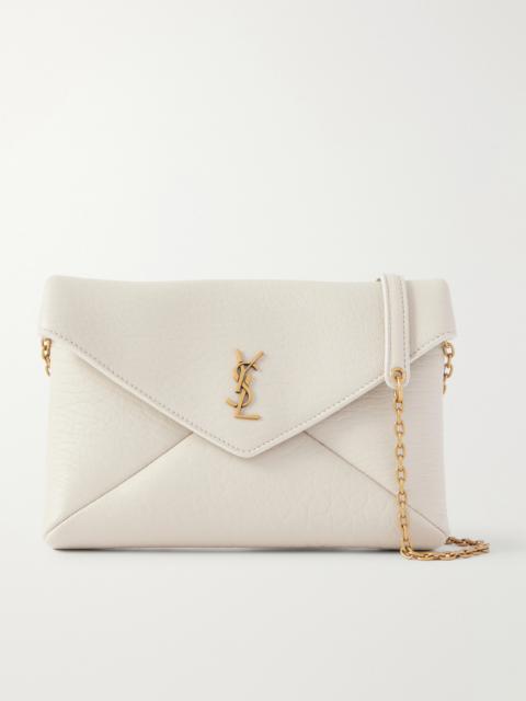 SAINT LAURENT Cassandre Textured-leather Shoulder Bag