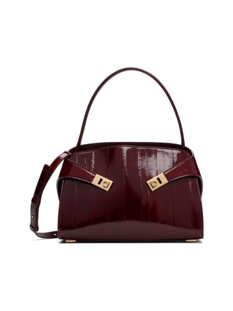 FERRAGAMO Burgundy Hug Soft Shoulder Bag