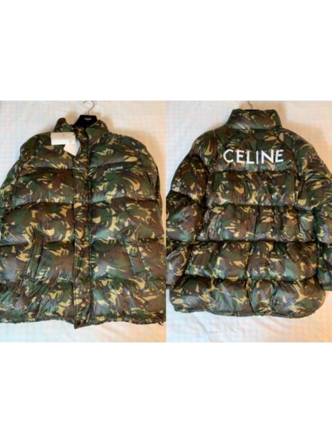 CELINE Celine's new runway-edition camouflage down jacket.