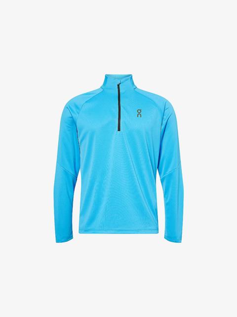 Funnel-Neck Climate Woven Top