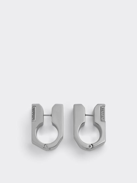Ferrari Textured metal earrings
