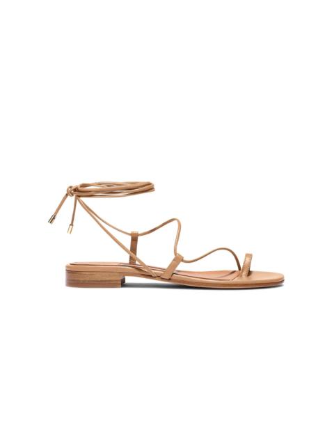 Emme Parsons Susan Lace-Up Leather Sandals tan
