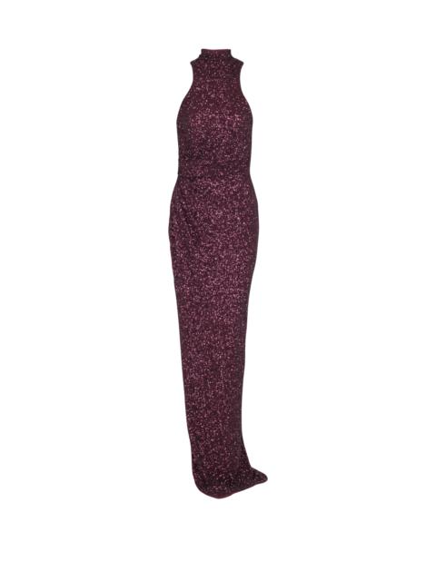 Balmain Long sleeveless sequin dress