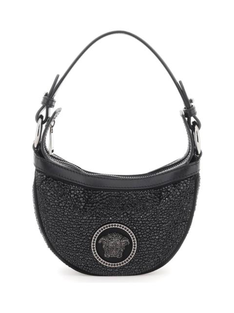 VERSACE Mini Hobo Bag With Crystals