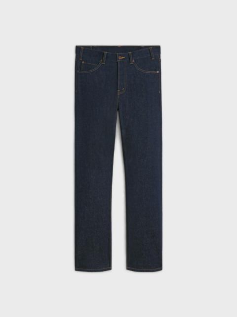 CELINE kurt jeans in raw wash denim