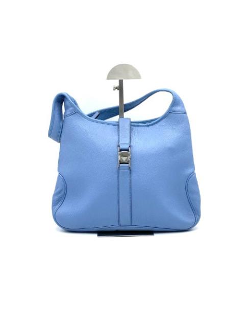 FERRAGAMO Ferragamo Sky Blue Leather Hobo Bag AU-21-0735