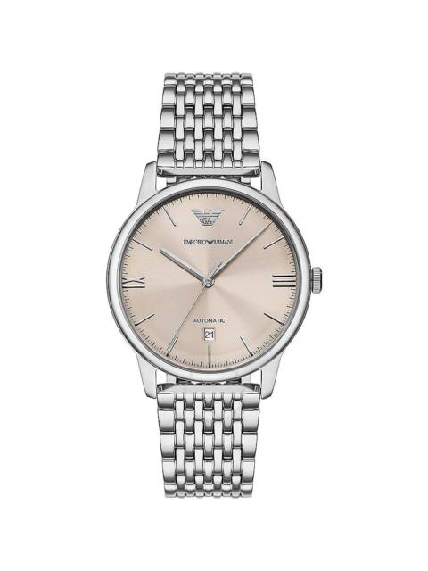 EMPORIO ARMANI Emporio Armani Automatic Eggshell Sunray Dial Men's Watch AR60082