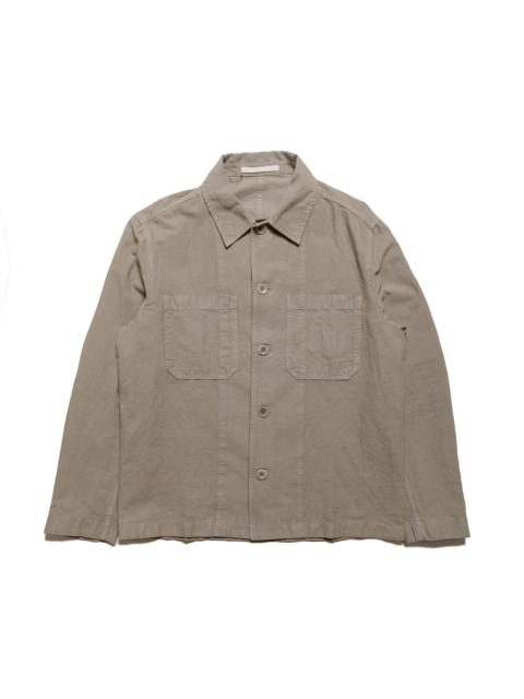 NORSE PROJECTS Tyge Cotton Linen Overshirt Clay