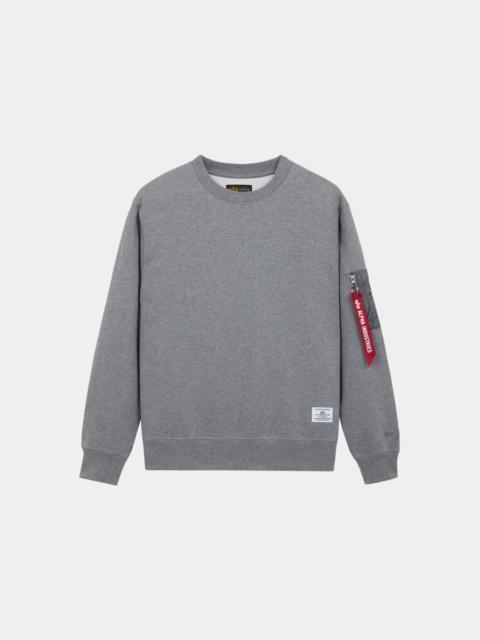 ALPHA INDUSTRIES UTILITY POCKET CREWNECK