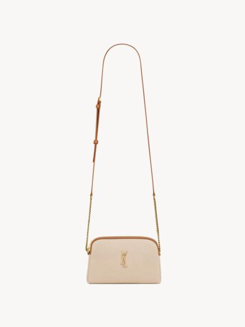 SAINT LAURENT GABY ZIPPED POUCH IN CANVAS