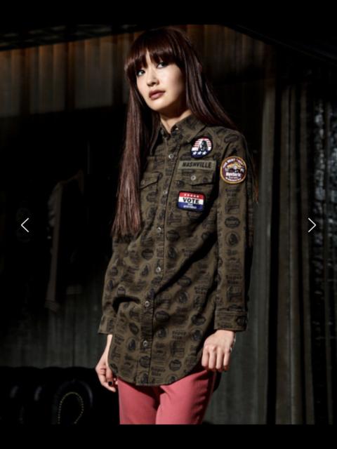 Hysteric Glamour HYSTERIC GLAMOUR ALL OVER PRINT PATCH LOGO L/S