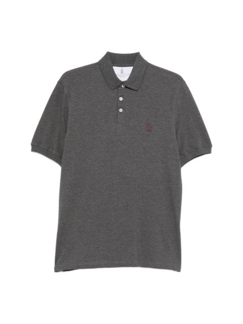 Brunello Cucinelli Logo cotton polo shirt