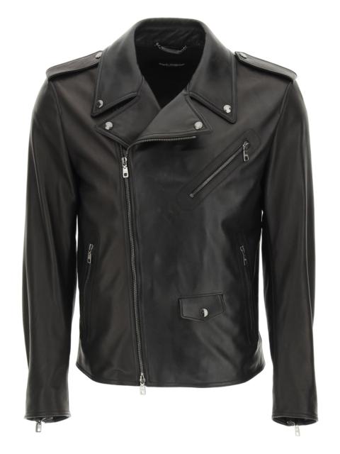 Dolce & Gabbana Leather Jacket Men