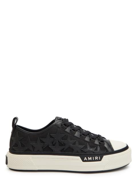 Amiri Court Low Appliquéd Leather Sneakers