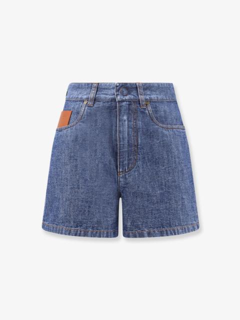 FENDI Fendi Women Chambray Denim Shorts