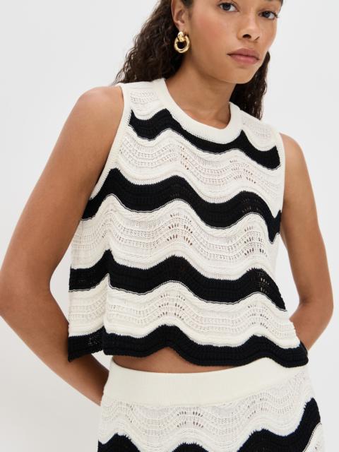 La DoubleJ Chevron Top