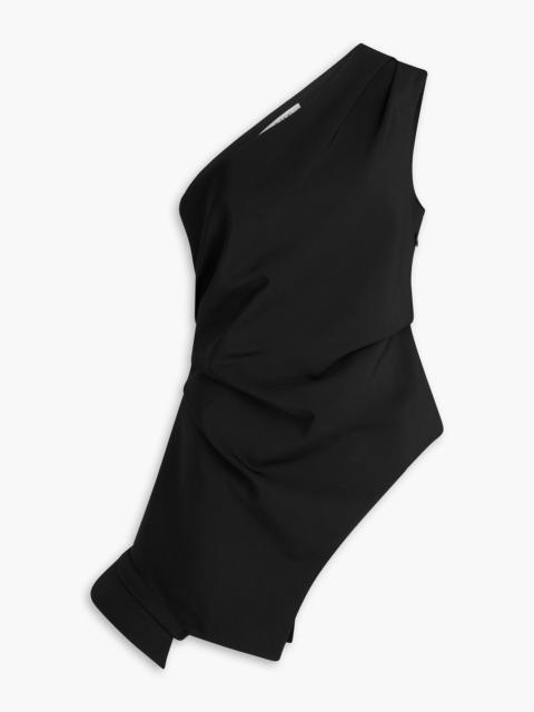 RÓHE One-shoulder asymmetric grain de poudre top