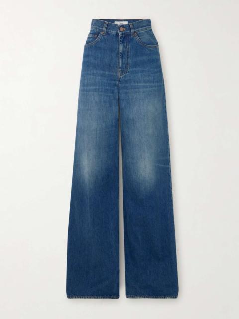High-rise wide-leg jeans