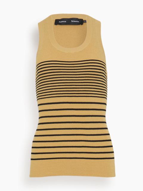 Proenza Schouler Roberts Top in Khaki Multi