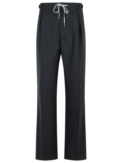 Maison Margiela Maison Margiela Dark Grey Wool Trousers Men